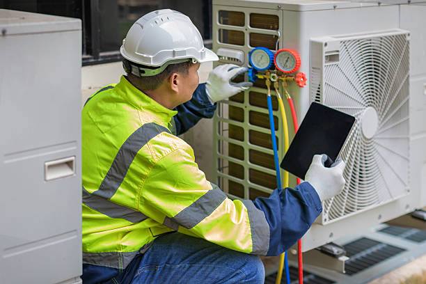 Professional Hvac technician working in North Providence, RI
